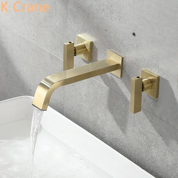 gold faucet bathroom wall concealed mount tap cold water mixer faucets dual handle brass basin torneira bateria lazienkowa sink
gold faucet bathroom wall concealed mount tap cold water mixer faucets dual handle brass basin torneira bateria lazienkowa sink
