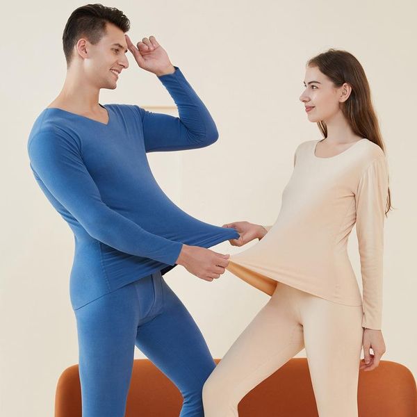 men's thermal underwear seamless couple heating men padded fleece lined long johns women cold-proof suit autumn winter, Black;white
men's thermal underwear seamless couple heating men padded fleece lined long johns women cold-proof suit autumn winter, Black;white