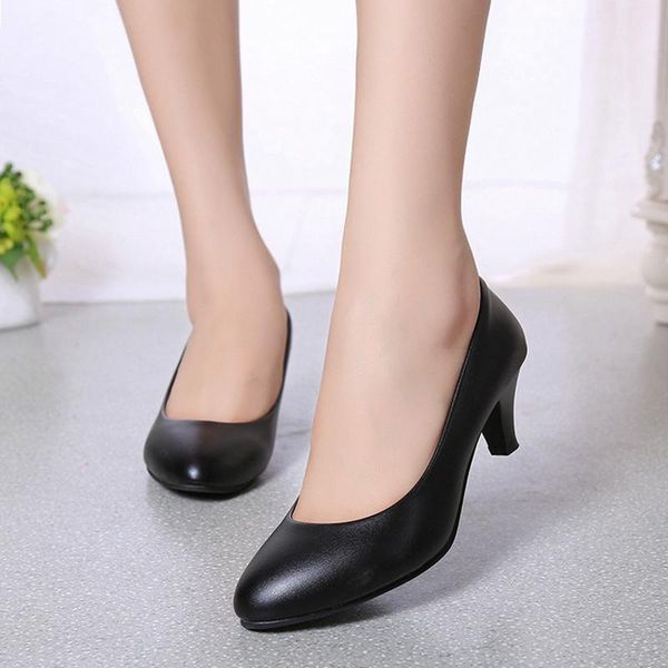dress shoes women pumps spring autumn woman high heels lady leather round toe office women's wedding party, Black
dress shoes women pumps spring autumn woman high heels lady leather round toe office women's wedding party, Black