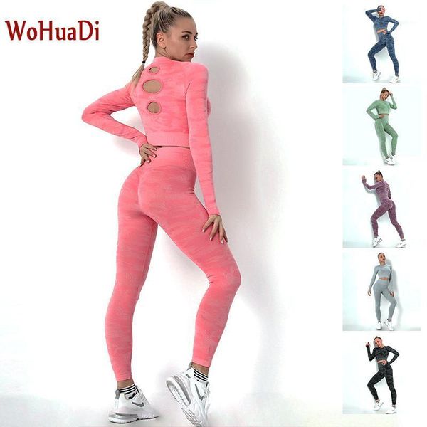 yoga outfit wohuadi seamless set camouflage suit women clothing fitness workout gym sportswear long sleeved shirt high waist leggings
yoga outfit wohuadi seamless set camouflage suit women clothing fitness workout gym sportswear long sleeved shirt high waist leggings