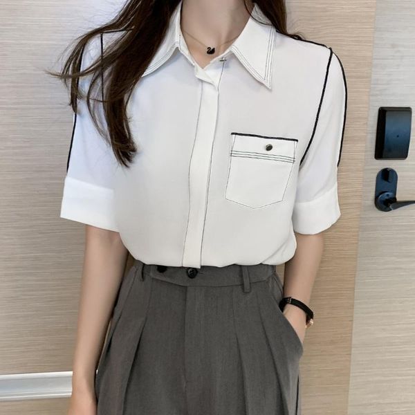 women's blouses & shirts white chiffon shirt short sleeve office 2021 summer fashion blusas mujer
women's blouses & shirts white chiffon shirt short sleeve office 2021 summer fashion blusas mujer