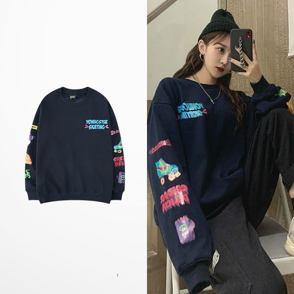 on size tide brands man hip hop skateboard high street funny impression harajuku wine deep blue hoodies, Black
on size tide brands man hip hop skateboard high street funny impression harajuku wine deep blue hoodies, Black