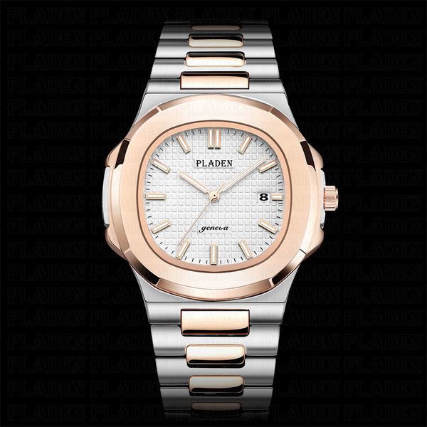 watches men's 2021 brand pladen fashion white dial stainless steel quartz watch luxury business auto date waterproof clock, Slivery;brown
watches men's 2021 brand pladen fashion white dial stainless steel quartz watch luxury business auto date waterproof clock, Slivery;brown