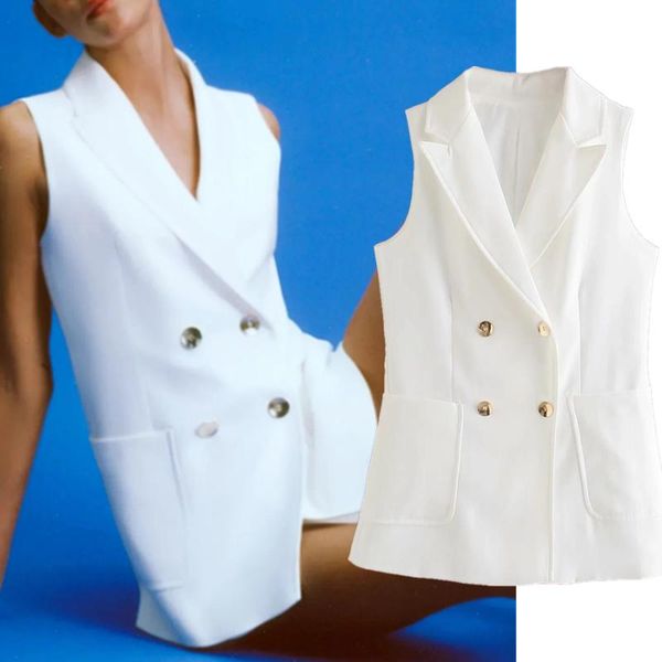 women's vests elmsk women blazers and jackets england style simple fashion double breasted notched vest feminino sleeveless blazer top, Black;white
women's vests elmsk women blazers and jackets england style simple fashion double breasted notched vest feminino sleeveless blazer top, Black;white