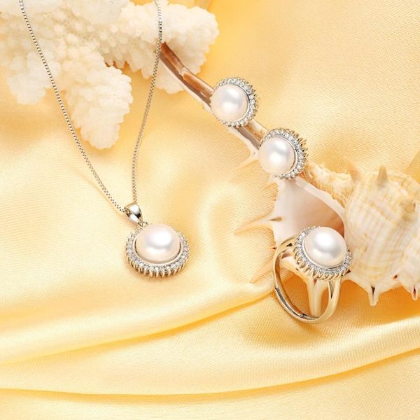 earrings & necklace hengsheng natural pearl women jewelry sets pendant stud rings zc sun gift, Silver
earrings & necklace hengsheng natural pearl women jewelry sets pendant stud rings zc sun gift, Silver