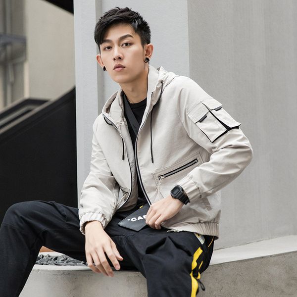 men's jackets casaco bomber masculino com capuz, jaqueta corta-vento de primavera e outono f1rr, Black;brown
men's jackets casaco bomber masculino com capuz, jaqueta corta-vento de primavera e outono f1rr, Black;brown