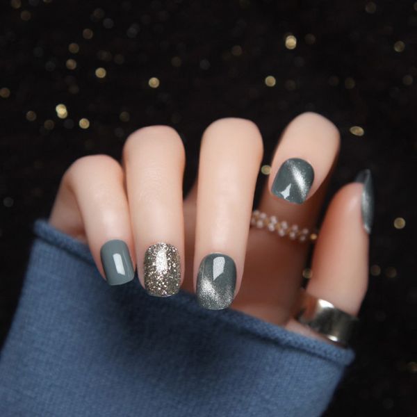 fake patch enhancement finished product removable wearable short cat's eye waterproof nail that can be picked whenever you want, Red;gold
fake patch enhancement finished product removable wearable short cat's eye waterproof nail that can be picked whenever you want, Red;gold