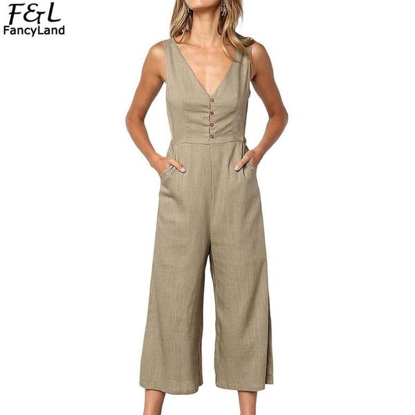 women's jumpsuits & rompers women casual v-neck sleeveless romper solid zipper high waist summer closure mid calf jumpsuit with pockets, Black;white
women's jumpsuits & rompers women casual v-neck sleeveless romper solid zipper high waist summer closure mid calf jumpsuit with pockets, Black;white