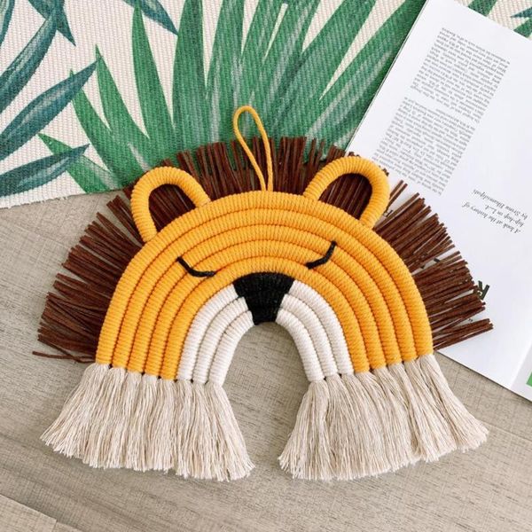 decorative objects & figurines rainbow pendant outdoor wall hanging cartoon animal lion deer hand-woven ornament kids room decor po props
decorative objects & figurines rainbow pendant outdoor wall hanging cartoon animal lion deer hand-woven ornament kids room decor po props