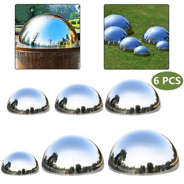 novelty items 6 pcs gazing ball garden hemisphere mirror polished hollow stainless steel for home ornament decorations
novelty items 6 pcs gazing ball garden hemisphere mirror polished hollow stainless steel for home ornament decorations