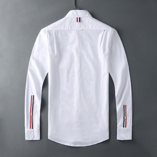 men's casual shirts 2021 fashion brand men slim white long sleeve shirt turn down collar oxford cuff ribbons clothing, White;black
men's casual shirts 2021 fashion brand men slim white long sleeve shirt turn down collar oxford cuff ribbons clothing, White;black