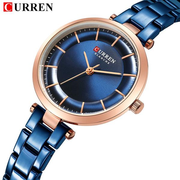 wristwatches curren women watches stainless steel ladies wrist blue simple women's wristwatch clock 2021, Slivery;brown
wristwatches curren women watches stainless steel ladies wrist blue simple women's wristwatch clock 2021, Slivery;brown