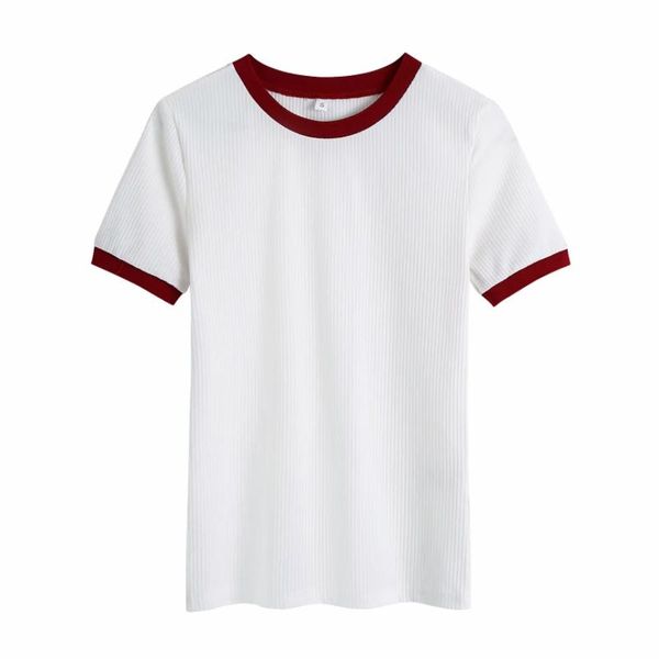 summer women short sleeve elastic knitted t shirt casual female o neck slim t1508 women's t-shirt, White
summer women short sleeve elastic knitted t shirt casual female o neck slim t1508 women's t-shirt, White