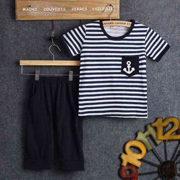 summer kids boys striped t shirt three quarter loose pants 2pcs outfits leisure set, White
summer kids boys striped t shirt three quarter loose pants 2pcs outfits leisure set, White