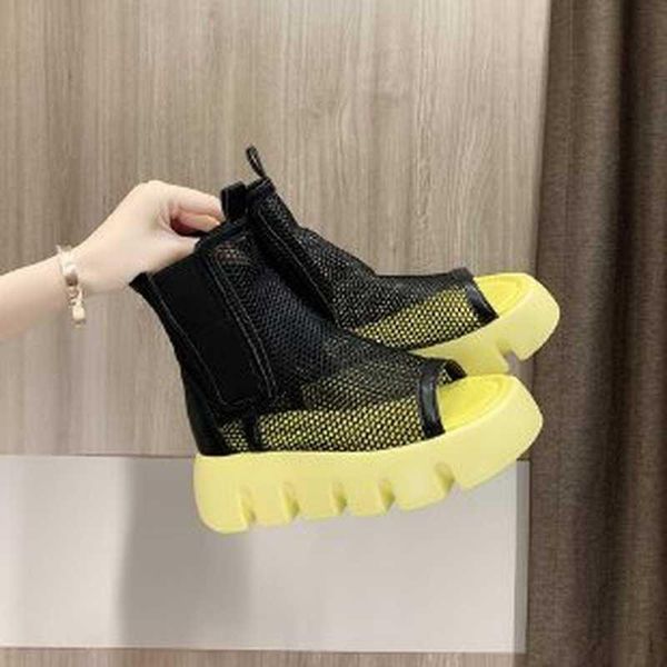 boots 2021 summer leather thick-soled hollow sandals breathable mesh thick-heeled short women, Black
boots 2021 summer leather thick-soled hollow sandals breathable mesh thick-heeled short women, Black