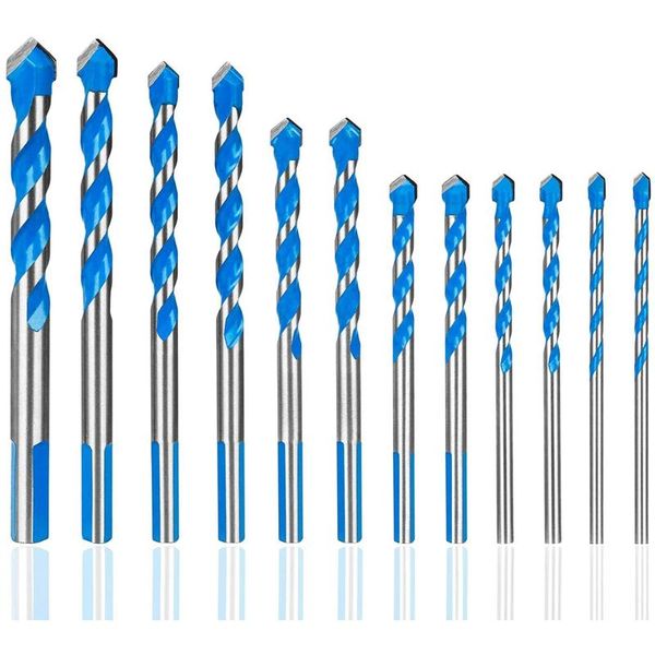 professional drill bits gtbl 12 pcs masonry set 3mm to 12mm carbide twist tips for wall, brick, cement, concrete, glass, wood) have industri
professional drill bits gtbl 12 pcs masonry set 3mm to 12mm carbide twist tips for wall, brick, cement, concrete, glass, wood) have industri