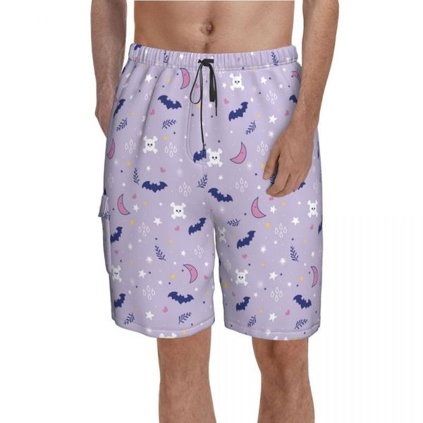 men's shorts halloween pumpkin spooky bat moon board funny polyester swimming trunks beach pattern men swim, White;black
men's shorts halloween pumpkin spooky bat moon board funny polyester swimming trunks beach pattern men swim, White;black