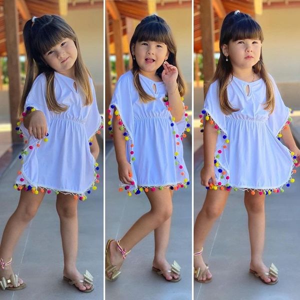 girl's dresses 0-5y toddler kids baby girl swimwear tassel ball print cover up beachwear girls sundress clothes, Red;yellow
girl's dresses 0-5y toddler kids baby girl swimwear tassel ball print cover up beachwear girls sundress clothes, Red;yellow