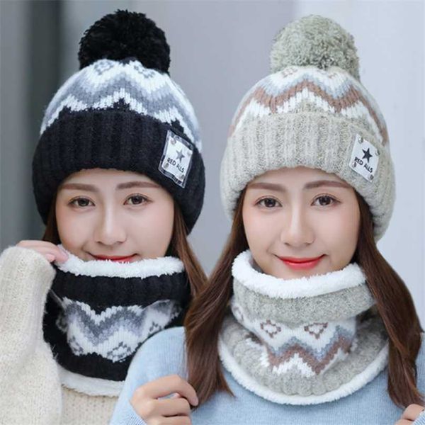 ploermin women's winter hat ski brand big fur pompoms ball knitted hats scarf set femmes beanie caps warm skullies outdoor cap 211119, Blue;gray
ploermin women's winter hat ski brand big fur pompoms ball knitted hats scarf set femmes beanie caps warm skullies outdoor cap 211119, Blue;gray