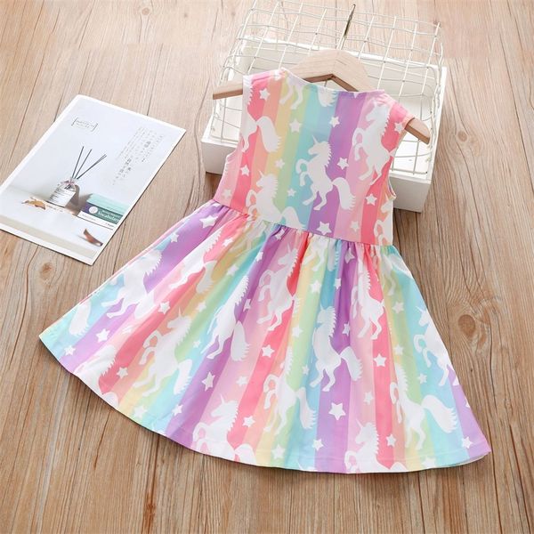 summer sleeveless kids girls dresses rainbow stripe dress sweet round neck unicorn print princess skirt 90-130 cm 2735 y2, Red;yellow
summer sleeveless kids girls dresses rainbow stripe dress sweet round neck unicorn print princess skirt 90-130 cm 2735 y2, Red;yellow
