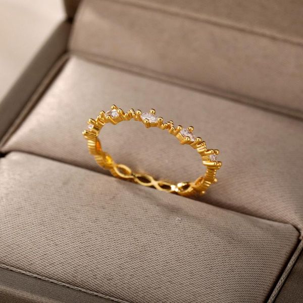 wedding rings cubic zirconia for women gold silver color female crystal couple ring 2021 trend korean fashion jewerly anillos mujer, Slivery;golden
wedding rings cubic zirconia for women gold silver color female crystal couple ring 2021 trend korean fashion jewerly anillos mujer, Slivery;golden