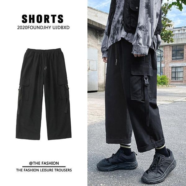 cotton casual pants men's fashion solid color multi-pocket overalls men streetwear loose hip-hop straight trousers mens m-5xl, Black
cotton casual pants men's fashion solid color multi-pocket overalls men streetwear loose hip-hop straight trousers mens m-5xl, Black