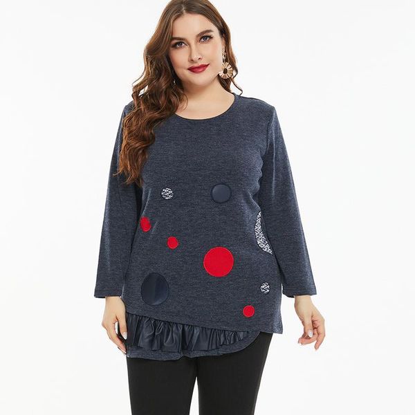 plus size t-shirt 2021 spring women's long sleeve fashion ladies casual elegant retro top, Black
plus size t-shirt 2021 spring women's long sleeve fashion ladies casual elegant retro top, Black