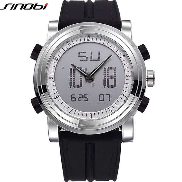 new sinobi brand sports chronograph mens wrist watches digital quartz double movement waterproof diving watchband males clockg, Slivery;brown
new sinobi brand sports chronograph mens wrist watches digital quartz double movement waterproof diving watchband males clockg, Slivery;brown