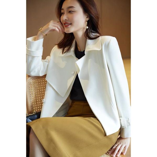 women's jackets early autumn ladies coat high-luxury short white and black, Black;brown
women's jackets early autumn ladies coat high-luxury short white and black, Black;brown