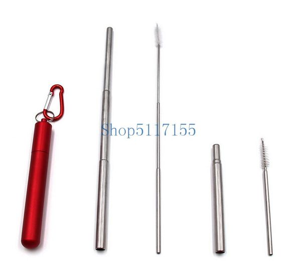 drinking straws dhl 50set stainless steel straw portable reusable collapsible metal with brush
drinking straws dhl 50set stainless steel straw portable reusable collapsible metal with brush