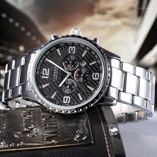 wristwatches curren luxury mens watches men fashion male clock quartz watch men's sport full steel waterproof relogio masculino, Slivery;brown
wristwatches curren luxury mens watches men fashion male clock quartz watch men's sport full steel waterproof relogio masculino, Slivery;brown