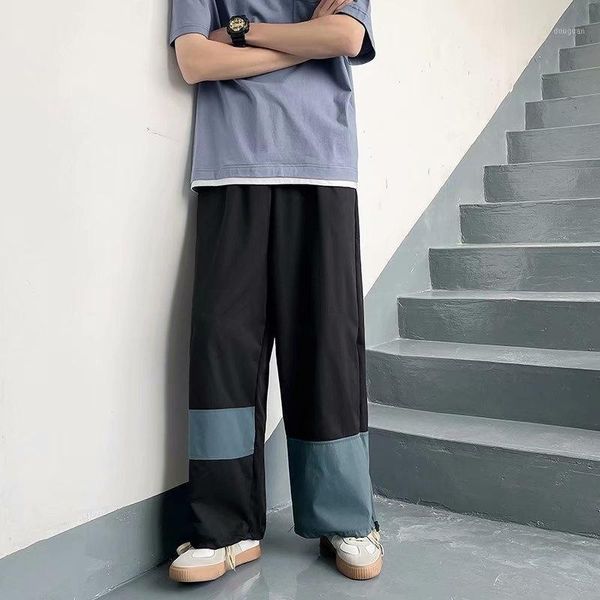 men's pants summer wide-leg fashion retro hit color casual men streetwear loose hip-hop straight cargo mens trousers, Black
men's pants summer wide-leg fashion retro hit color casual men streetwear loose hip-hop straight cargo mens trousers, Black