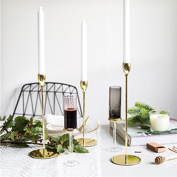 european metal candle holder retro elegant brass candlestick dinning table ornaments for home wedding party decoration holders
european metal candle holder retro elegant brass candlestick dinning table ornaments for home wedding party decoration holders