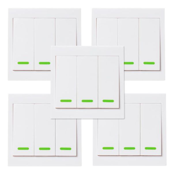 smart home control push button wall light switch remote controller 1 2 3 gang 86 type panel 433mhz wireless rf transmitter
smart home control push button wall light switch remote controller 1 2 3 gang 86 type panel 433mhz wireless rf transmitter