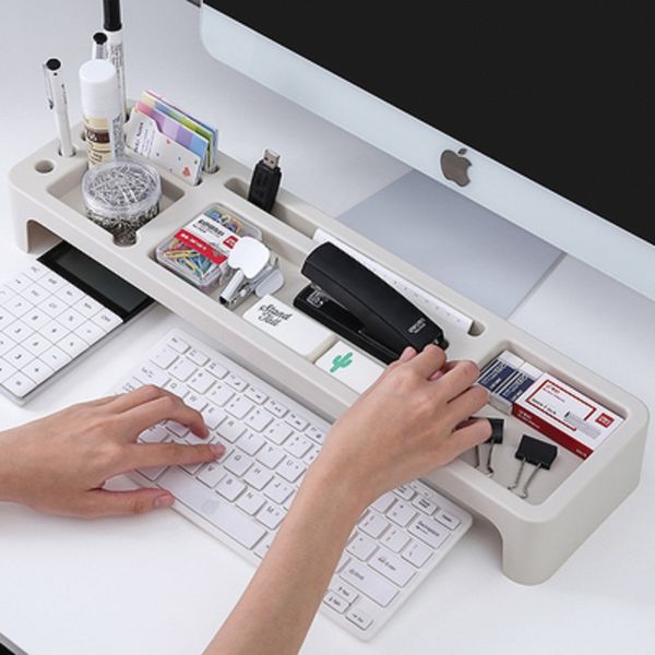 Multifunctional Desk Tidy Keyboard Storage Pen Books Sundries Shelf Deskstop Organizer Shelf Office Stationery Rack Desk Storage, Black
Multifunctional Desk Tidy Keyboard Storage Pen Books Sundries Shelf Deskstop Organizer Shelf Office Stationery Rack Desk Storage, Black