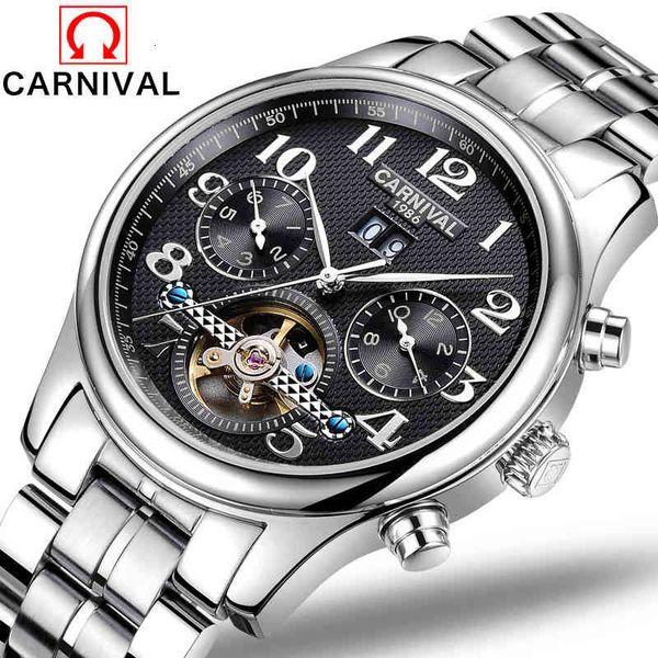 brand carnival gentlemen clock business luxury rvs waterproof mechanical watches gifts for male relogio masculino, Slivery;brown
brand carnival gentlemen clock business luxury rvs waterproof mechanical watches gifts for male relogio masculino, Slivery;brown