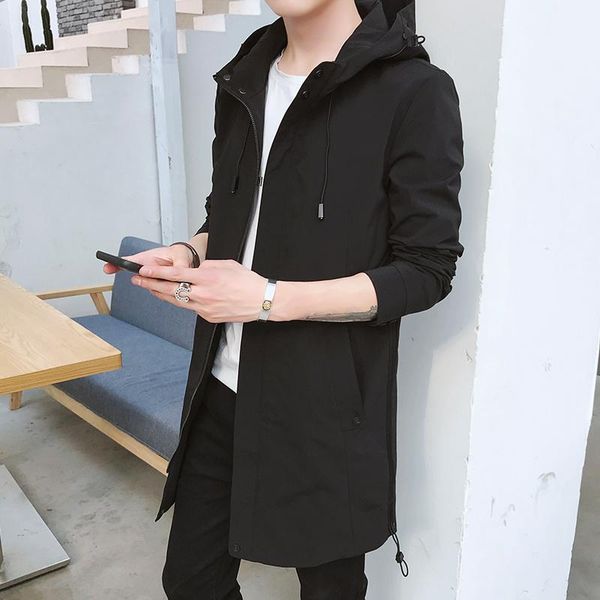 men's trench coats coat mid-length handsome hooded spring and autumn fashion casual cloak korean style slim fit, Tan;black
men's trench coats coat mid-length handsome hooded spring and autumn fashion casual cloak korean style slim fit, Tan;black