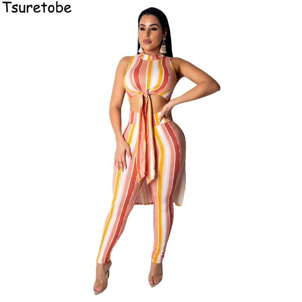 tsuretobe fashion striped two piece set women irregular bandage + pencil pants female summer beach tracksuit vestidos women's trac, Gray
tsuretobe fashion striped two piece set women irregular bandage + pencil pants female summer beach tracksuit vestidos women's trac, Gray