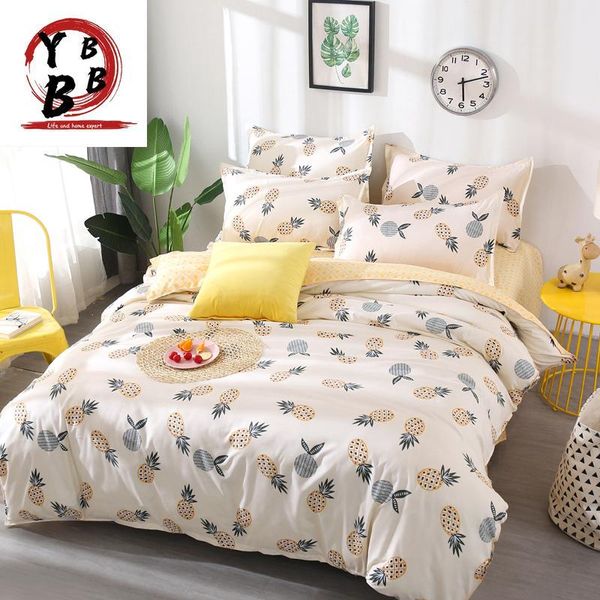 bedding sets fruit pineapple set quilt cover full king size children cartoon duvet yellow and white bedclothes 4pcs
bedding sets fruit pineapple set quilt cover full king size children cartoon duvet yellow and white bedclothes 4pcs