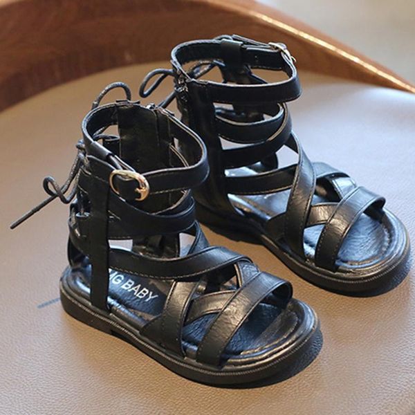 sandals girls strappy gladiator sandal open toe hook shoes toddler kids baby solid rubber non-slip cross, Black;red
sandals girls strappy gladiator sandal open toe hook shoes toddler kids baby solid rubber non-slip cross, Black;red