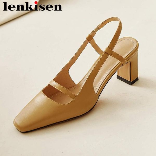 lenkisen 2021 simple shoes women full grain leather square toe high heels beauty lady elastic band summer sandals l11, Black
lenkisen 2021 simple shoes women full grain leather square toe high heels beauty lady elastic band summer sandals l11, Black