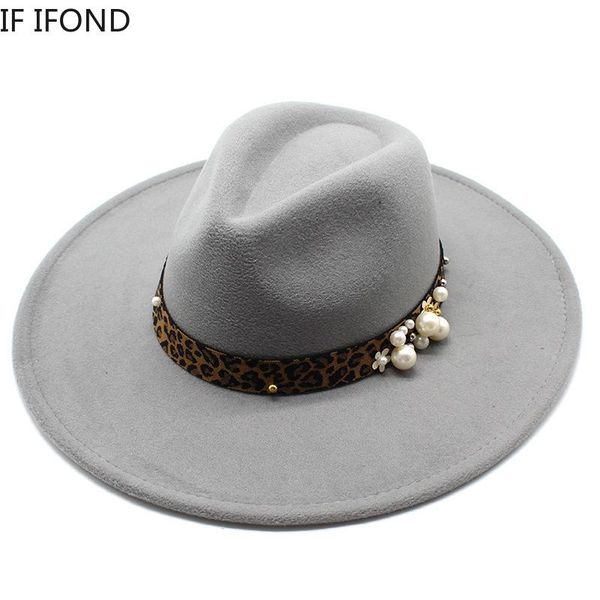 big wide brim wool felt fedora hat with belt buckle autumn winter jazz trilby cap panama gamble hats, Blue;gray
big wide brim wool felt fedora hat with belt buckle autumn winter jazz trilby cap panama gamble hats, Blue;gray