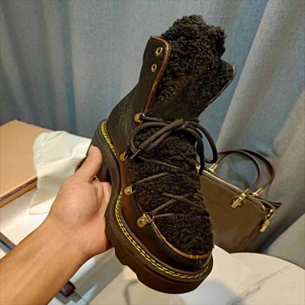 boots fur bottine winter warm women shoes ankle lace up bota mujer thick sole mixed colors designer chaussure femme, Black
boots fur bottine winter warm women shoes ankle lace up bota mujer thick sole mixed colors designer chaussure femme, Black