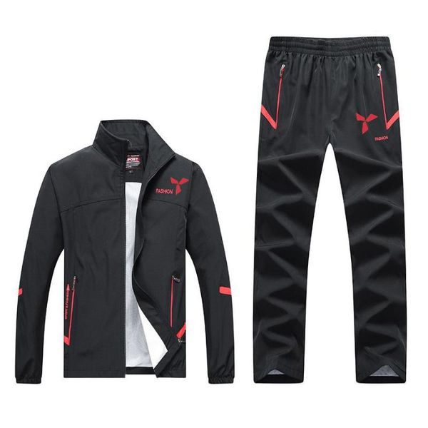 men's tracksuits men sweat suit set tracksuit 2 piece sweatshirt zipper jacket + pants sets sportswear sweatsuit track suits, Gray
men's tracksuits men sweat suit set tracksuit 2 piece sweatshirt zipper jacket + pants sets sportswear sweatsuit track suits, Gray