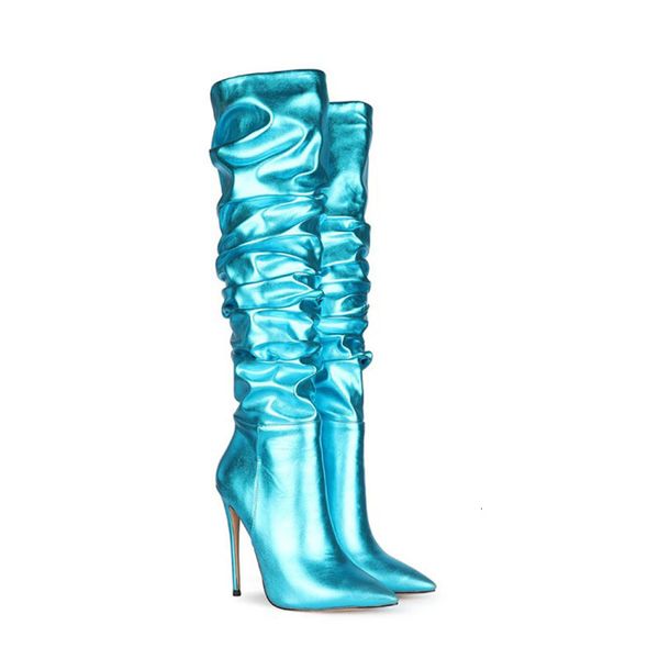 boots olomm craft woman high knee plied stiletto boots heels pointed toe beautiful blue foot gold silver shoes me size 5-15 trlh, Black
boots olomm craft woman high knee plied stiletto boots heels pointed toe beautiful blue foot gold silver shoes me size 5-15 trlh, Black