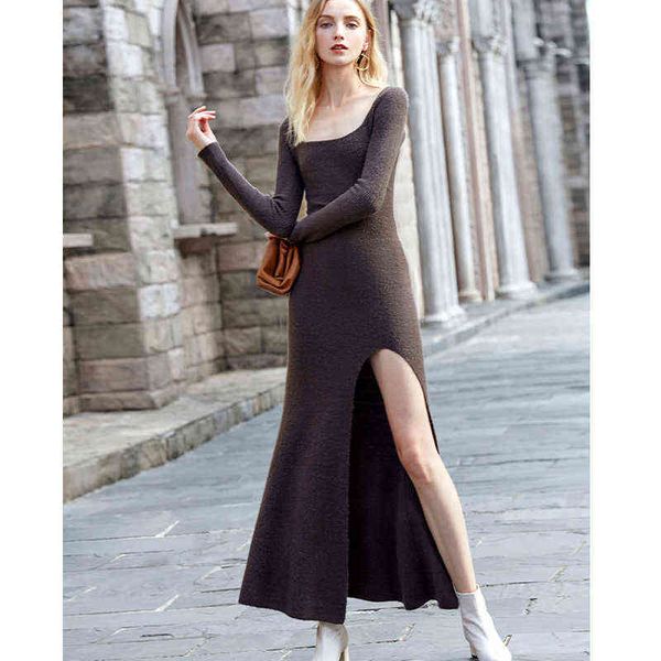 ael spring hight split jersey sweater dress knitted bodycon maxi sweaters women elegant slim fashion long sweater dresses g1214, Black;gray
ael spring hight split jersey sweater dress knitted bodycon maxi sweaters women elegant slim fashion long sweater dresses g1214, Black;gray