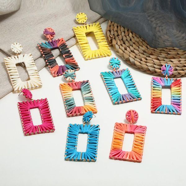 dangle & chandelier earrings fashion jewelry colorful raffia earring 2021 big geometric statement minimalist earings for women, Silver
dangle & chandelier earrings fashion jewelry colorful raffia earring 2021 big geometric statement minimalist earings for women, Silver
