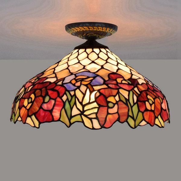 ceiling lights 40cm european countryside vintage tiffany multi-color glass restaurant bedroom corridor bathroom lamp
ceiling lights 40cm european countryside vintage tiffany multi-color glass restaurant bedroom corridor bathroom lamp