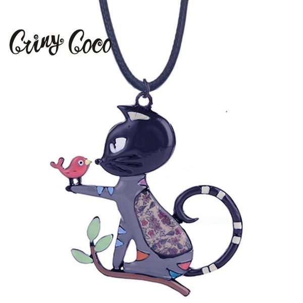 pendant necklaces 2021 design fashion cute cat for kids women's girls enamel animal long rope chain jewelry gifts pendants necklace, Silver
pendant necklaces 2021 design fashion cute cat for kids women's girls enamel animal long rope chain jewelry gifts pendants necklace, Silver