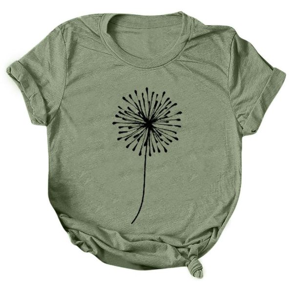 women's t-shirt dandelion printed t shirts for women summer casual plus size female tee short sleeves o-neck loose, White
women's t-shirt dandelion printed t shirts for women summer casual plus size female tee short sleeves o-neck loose, White